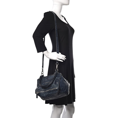 Givenchy Tumbled Sheepskin Small Pandora Navy 2 of 12