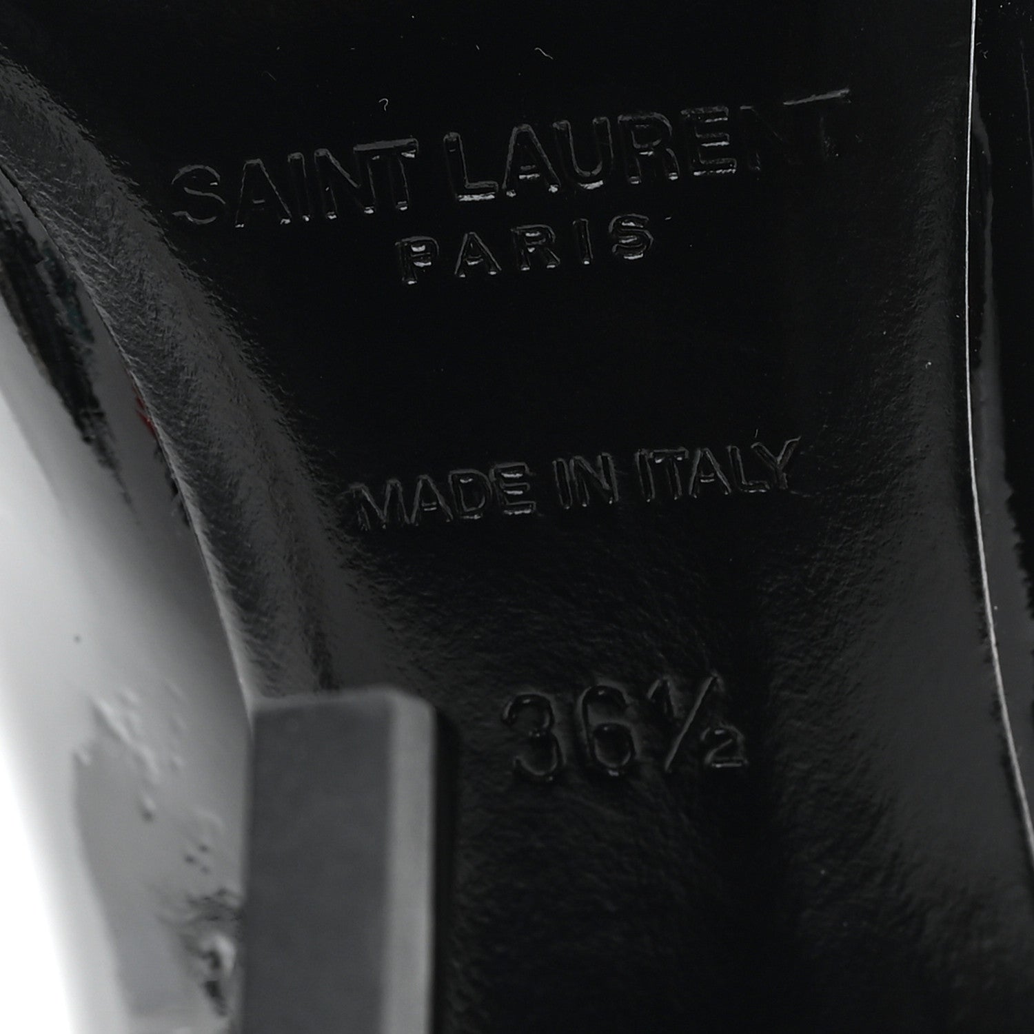 Saint Laurent Patent Opyum 85 Pumps 36.5 Black 7 of 10