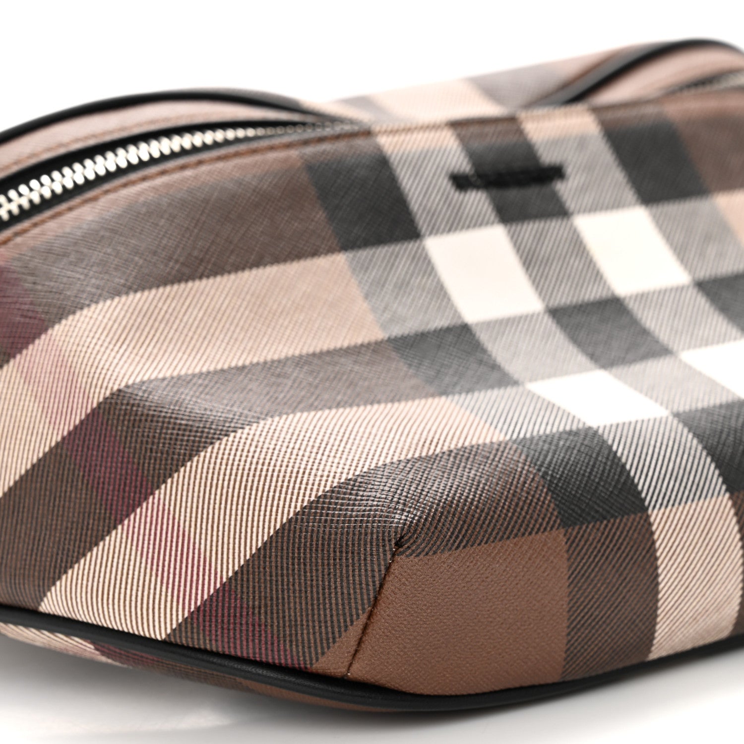 Burberry E-canvas Check Bum Bag Dark Birch Brown 9 of 10