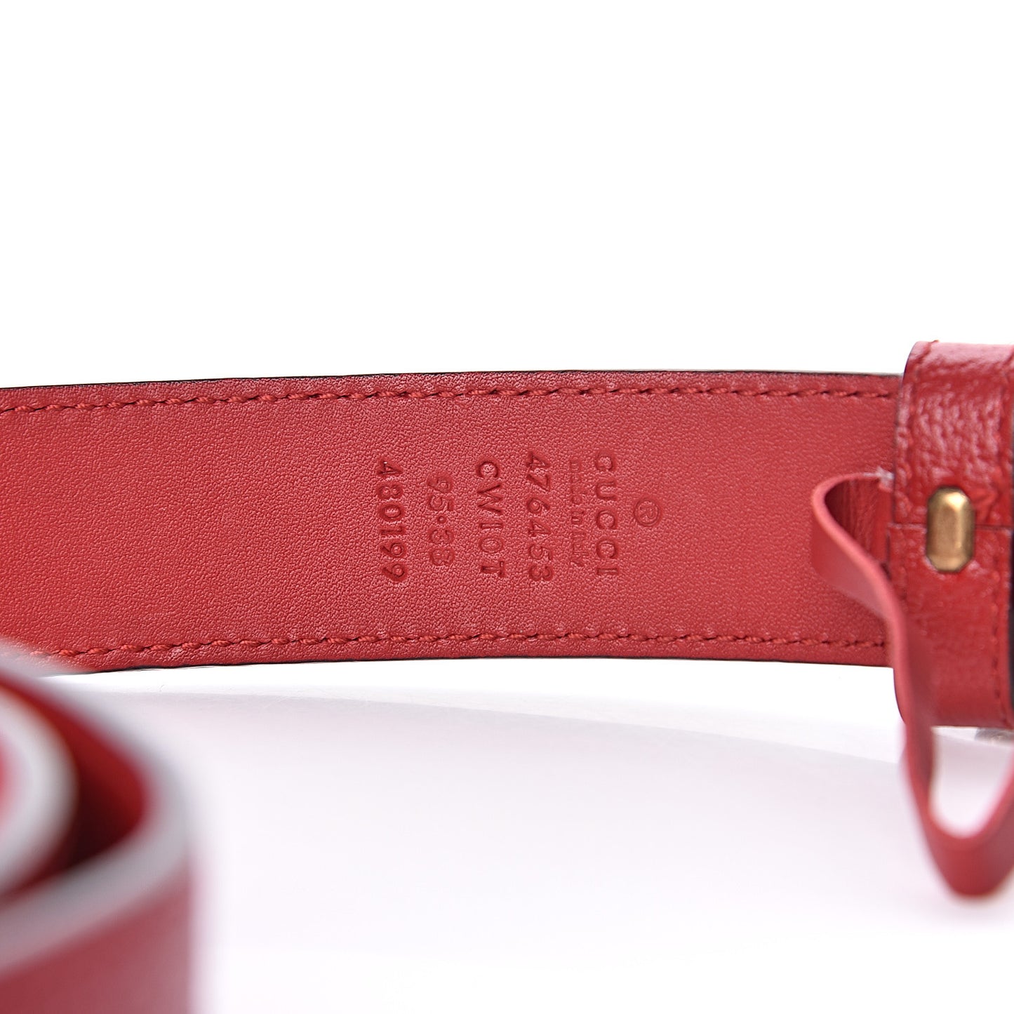 Textured Calfskin Dionysus 30mm Belt 95 38 Hibiscus Red