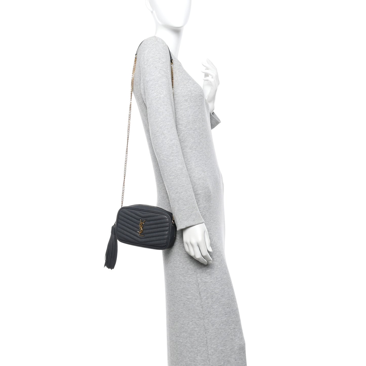 Grain De Poudre Matelasse Monogram Mini Lou Camera Bag Dark Smog