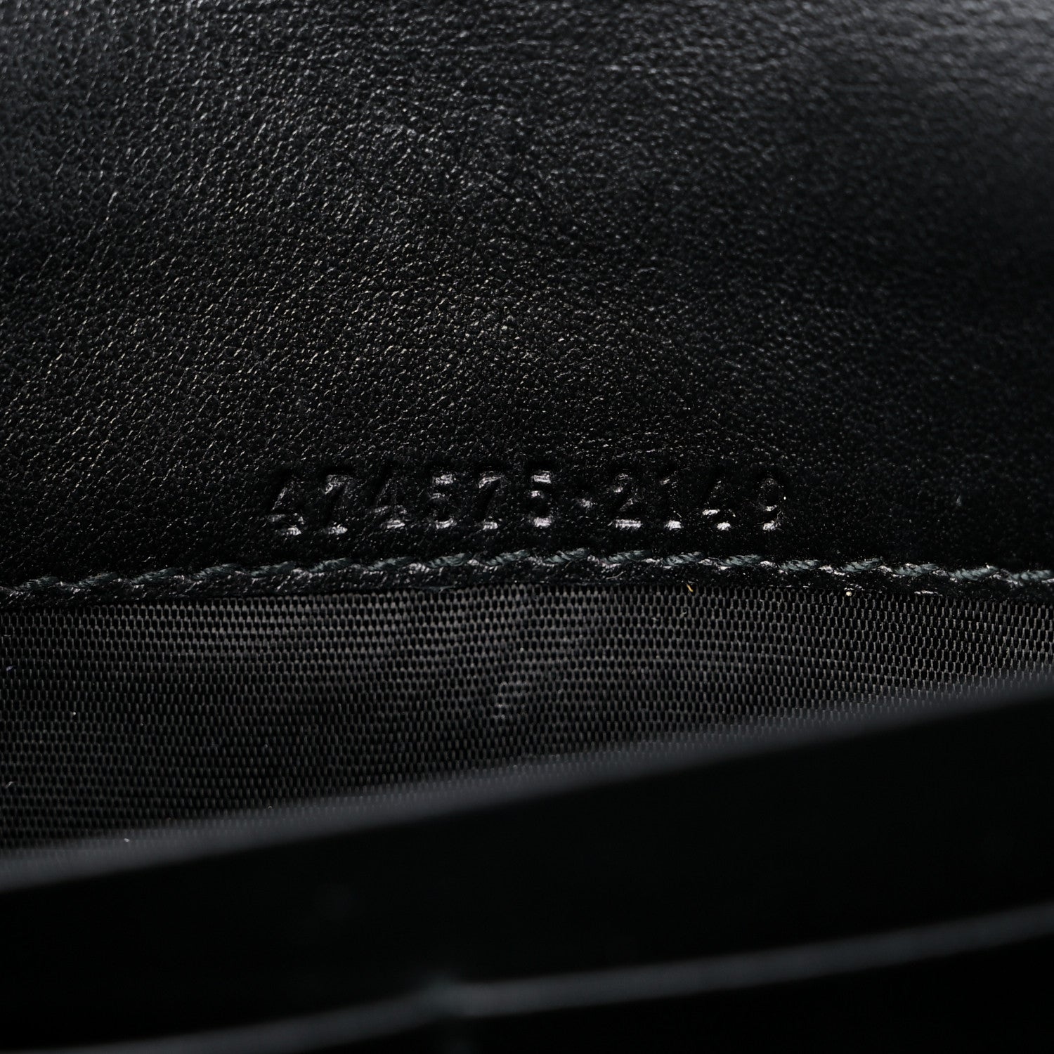 Gucci Calfskin Matelasse GG Marmont Chain Wallet Black 6 of 9