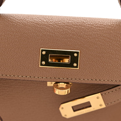 Hermes Chevre Mysore Mini Kelly Sellier 20 Quebracho 12 of 15