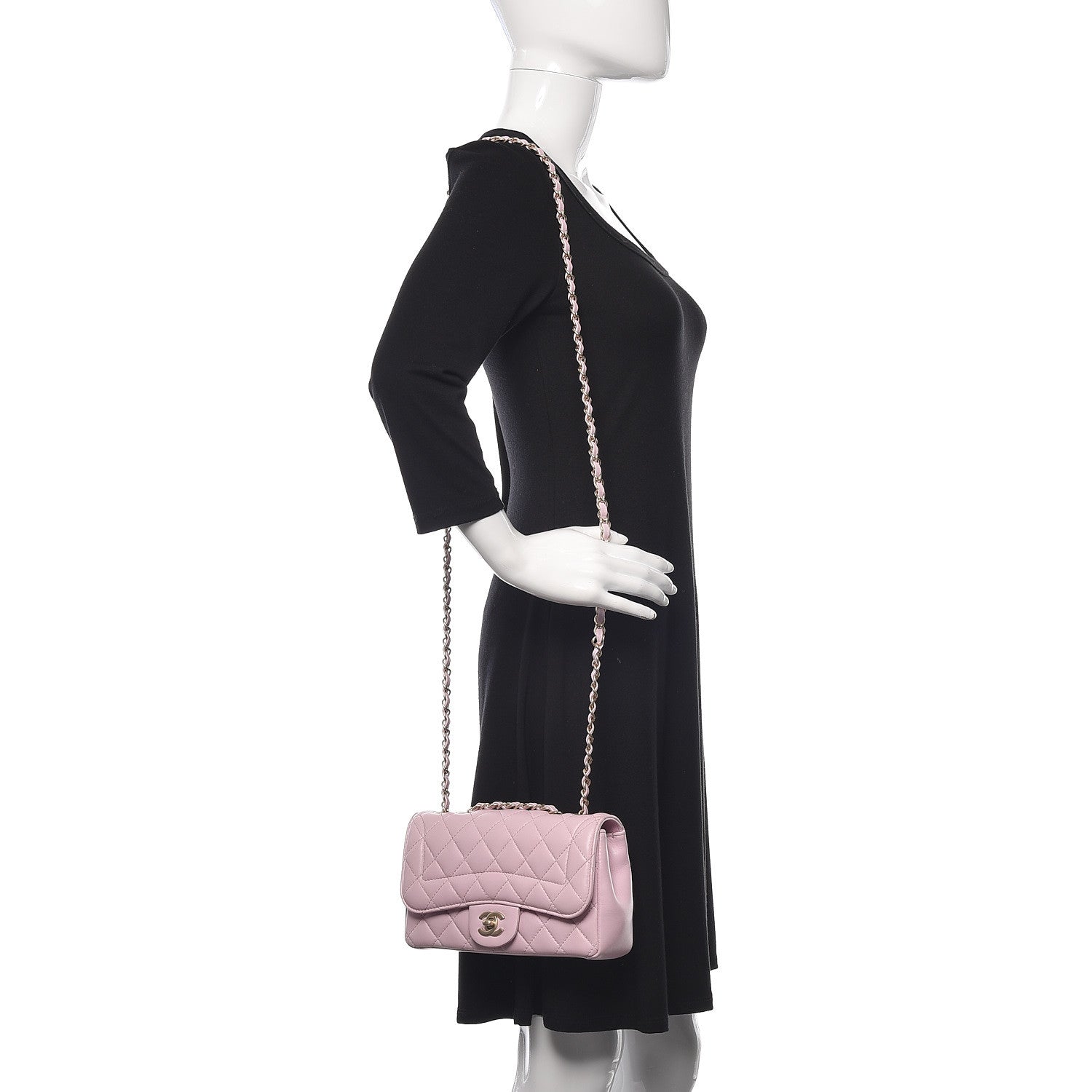 Chanel Lambskin Quilted Mini Mademoiselle Chic Flap Pink 3 of 14