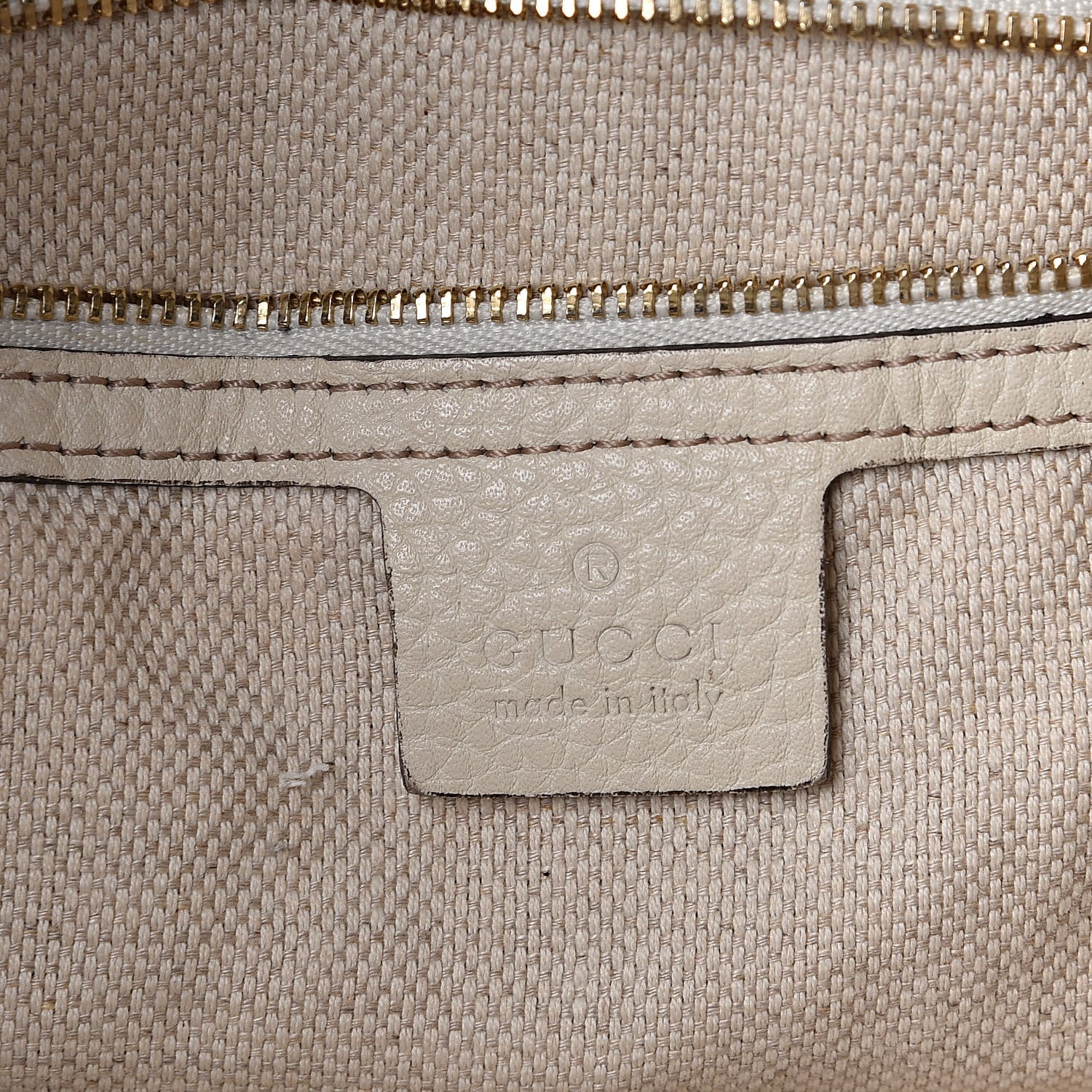 Gucci Pebbled Calfskin Large Soho Hobo Off White 6 of 11