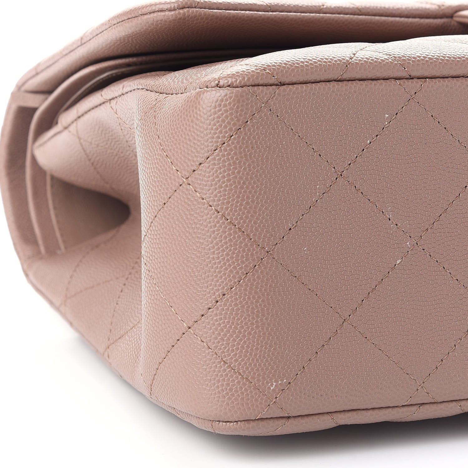 Chanel Caviar Quilted Jumbo Double Flap Beige 8 of 9