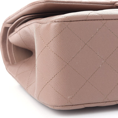Chanel Caviar Quilted Jumbo Double Flap Beige 8 of 9