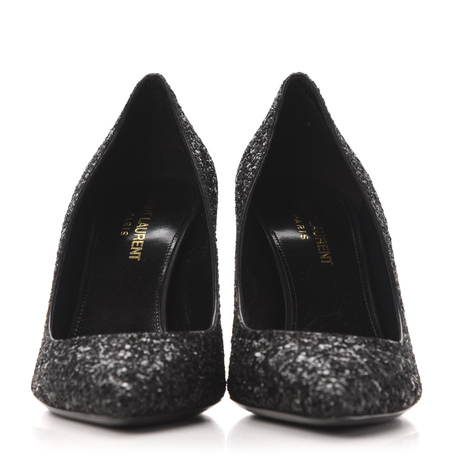 Saint Laurent Glitter Opyum 85 Pumps 37 Black 2 of 9