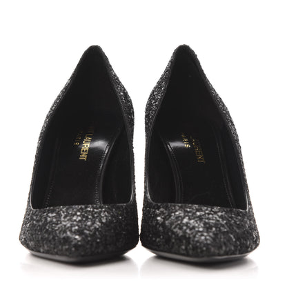 Saint Laurent Glitter Opyum 85 Pumps 37 Black 2 of 9