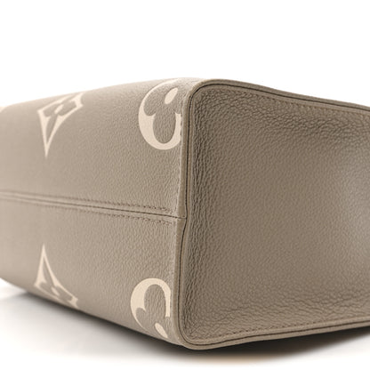 Louis Vuitton Empreinte Monogram Giant Onthego PM Tourterelle Creme 9 of 9
