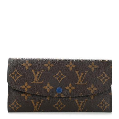 Louis Vuitton Monogram Emilie Wallet Blue 1 of 13