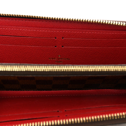 Louis Vuitton Damier Ebene Clemence Wallet Cherry 5 of 9