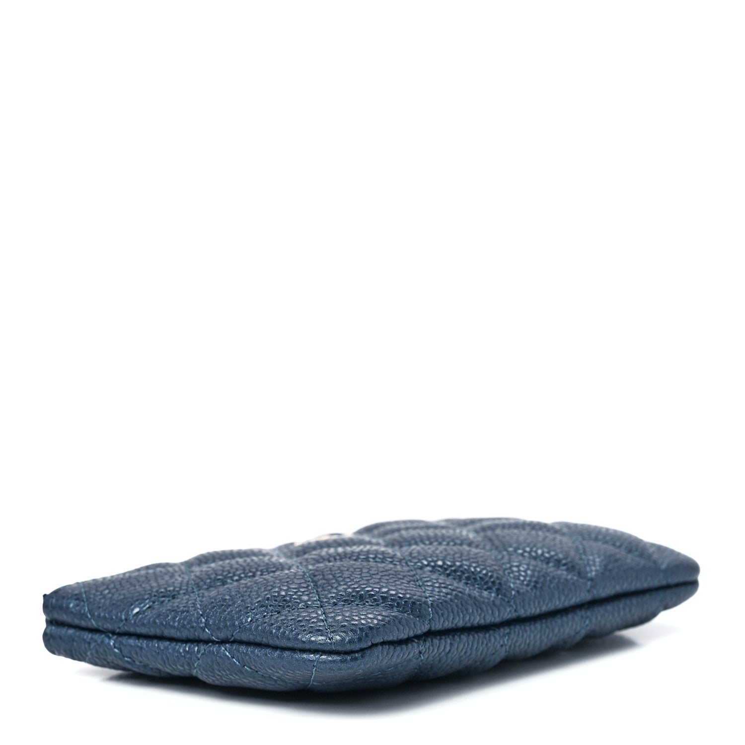 Chanel Caviar Quilted Small Cosmetic Case Dark Blue 4 of 12