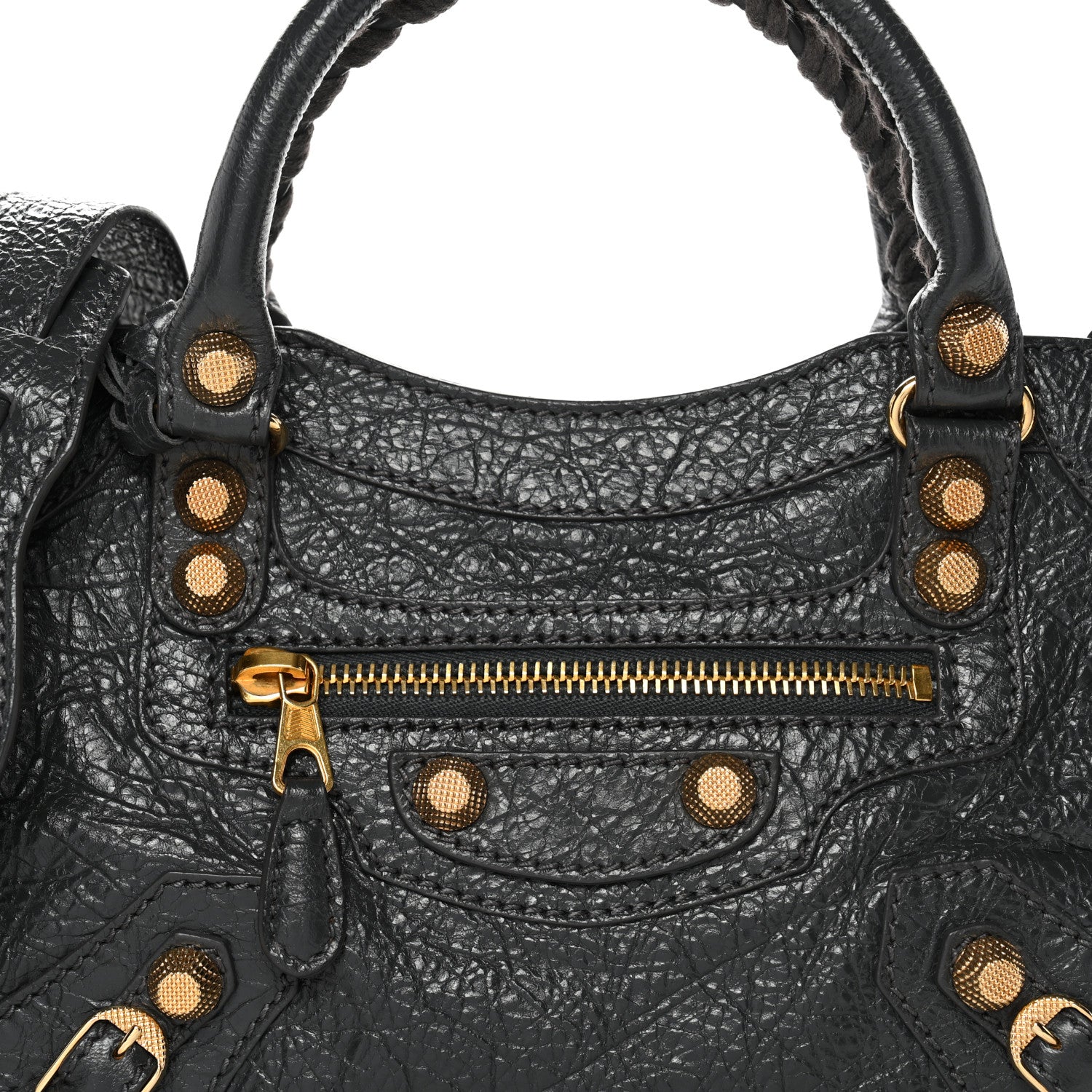 Balenciaga Agneau Giant 12 Gold Hardware Mini City Gris Fossile 9 of 11