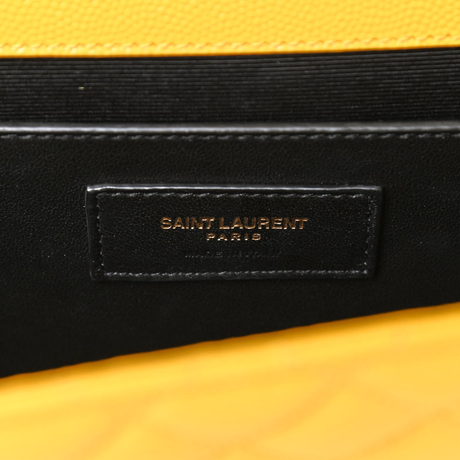 Saint Laurent Grain De Poudre Textured Mixed Matelasse Triquilt Medium Monogram Satchel Mimosa 7 of 8