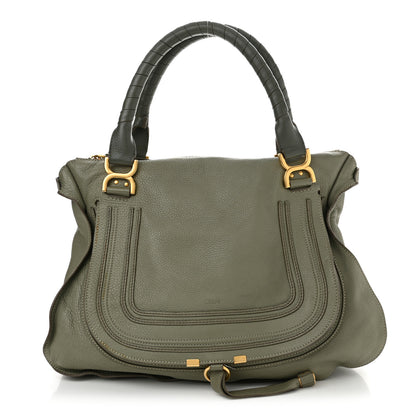 Chloe Calfskin Large Marcie Satchel Cashmere Grey 1 of 15