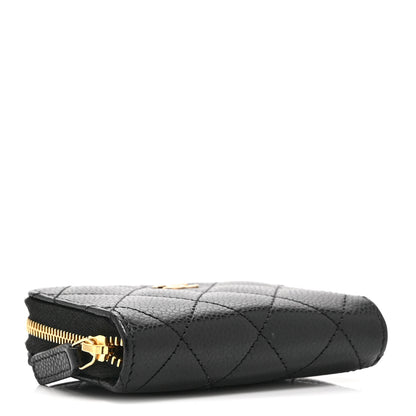 Chanel Caviar Quilted Zip Coin Purse Black 4 of 10