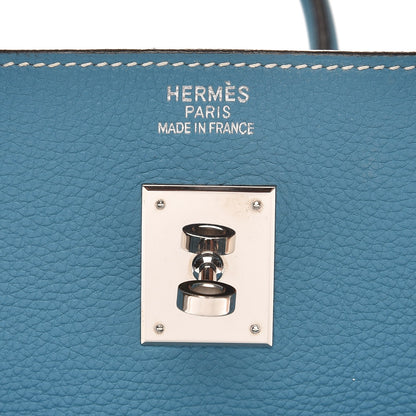 Hermes Togo Birkin 40 Blue Jean 19 of 37