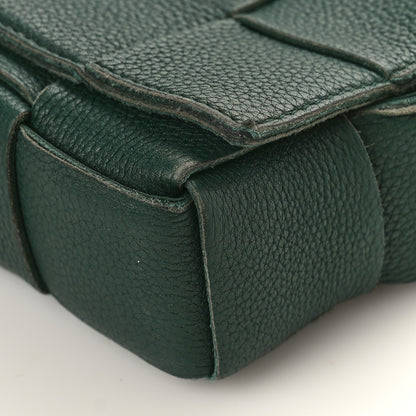 Bottega Veneta Grained Calfskin Maxi Intrecciato Cassette Crossbody Bag Raintree Green 8 of 12