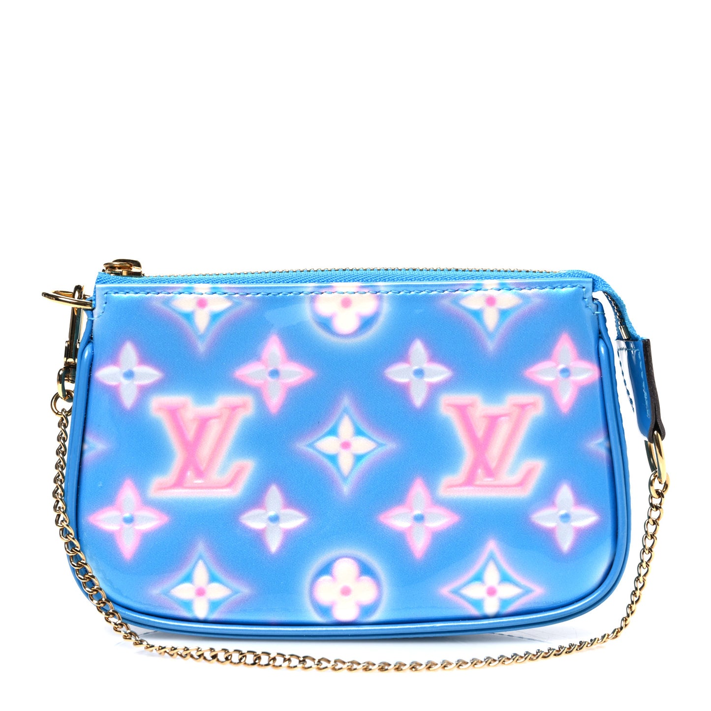 Vernis Valentine Mini Pochette Accessories Baby Blue Neon