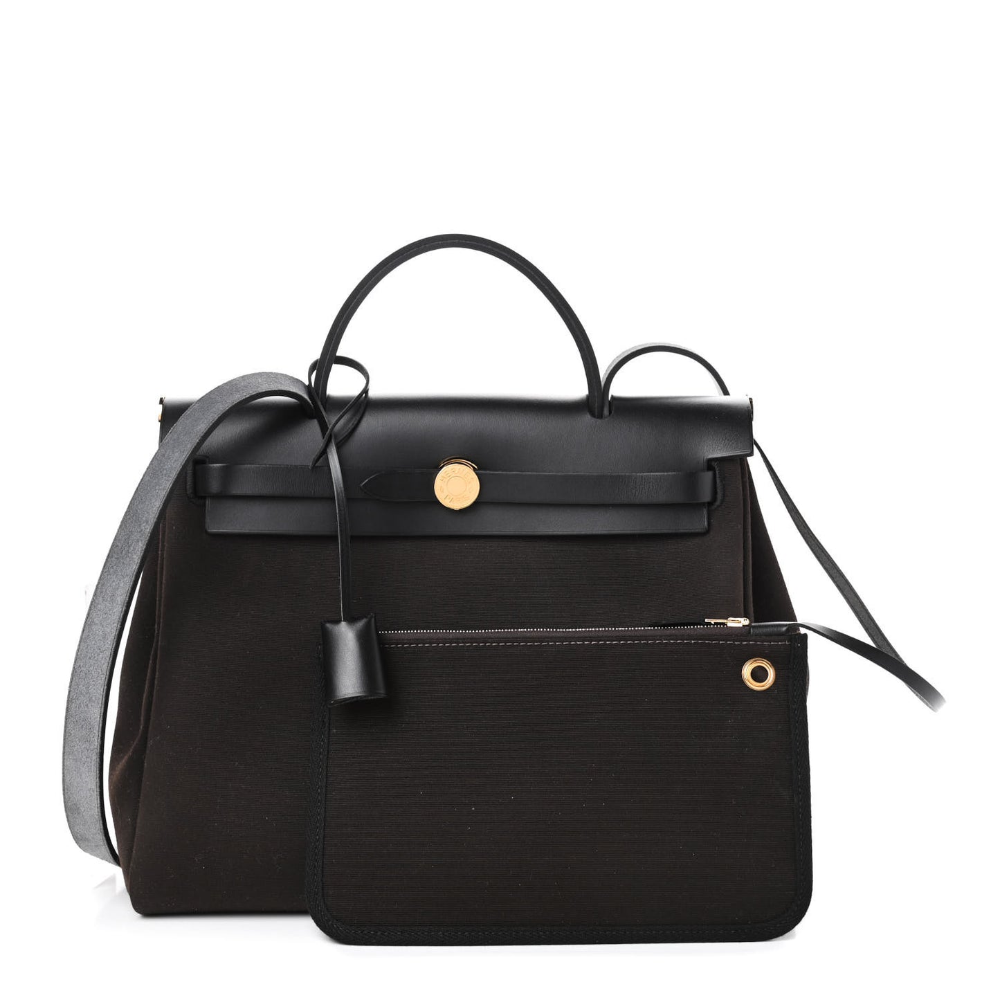 Military Toile Vache Hunter Herbag Zip Retourne 31 PM Black Ebene