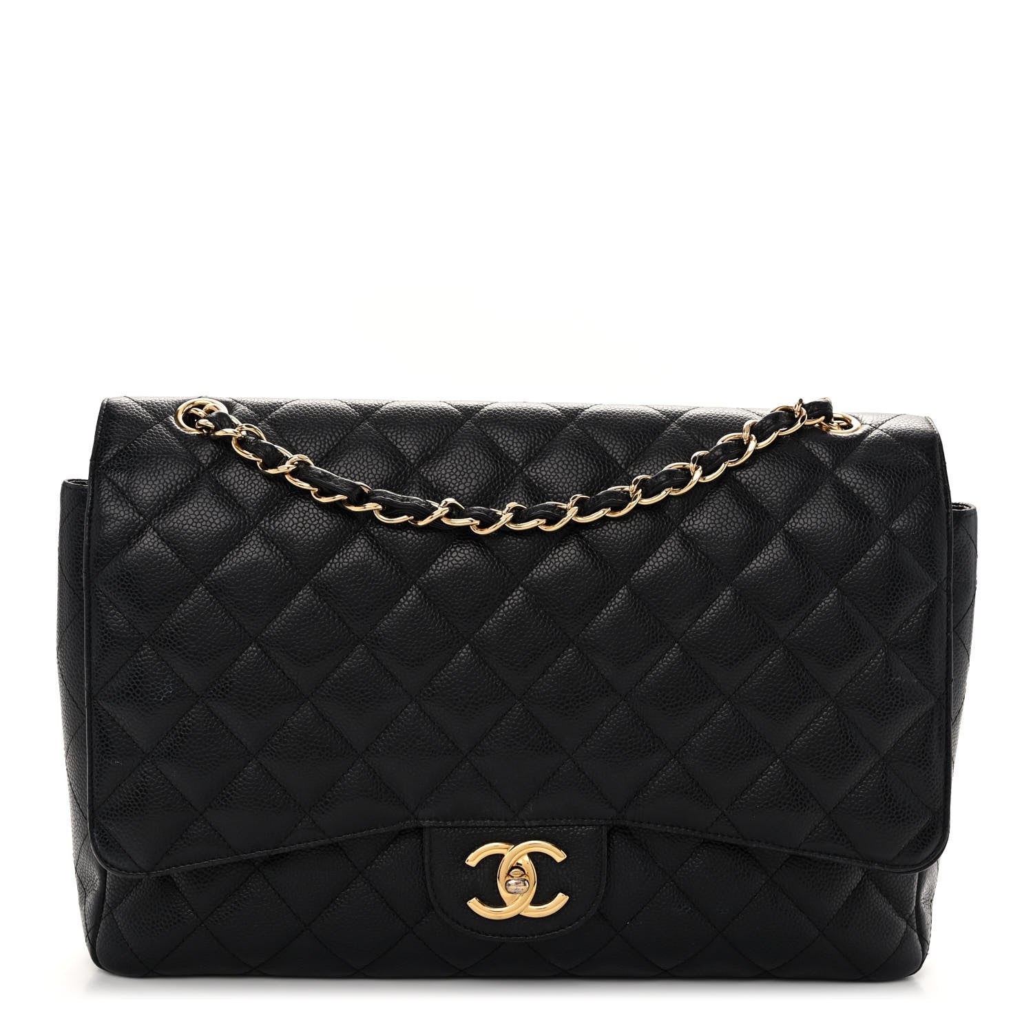 Chanel Caviar Quilted Maxi Double Flap Black 1 of 12
