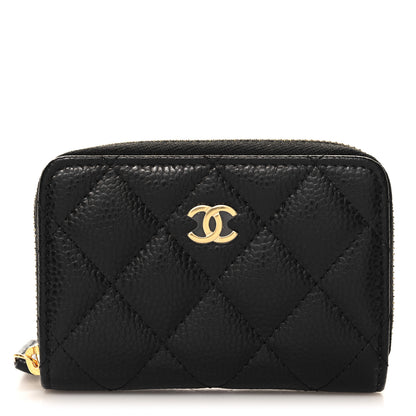 Chanel Caviar Quilted Classic Zipped Coin Purse Black 1 of 7