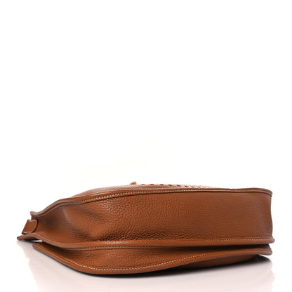 Hermes Taurillon Clemence Evelyne III PM Gold 4 of 10