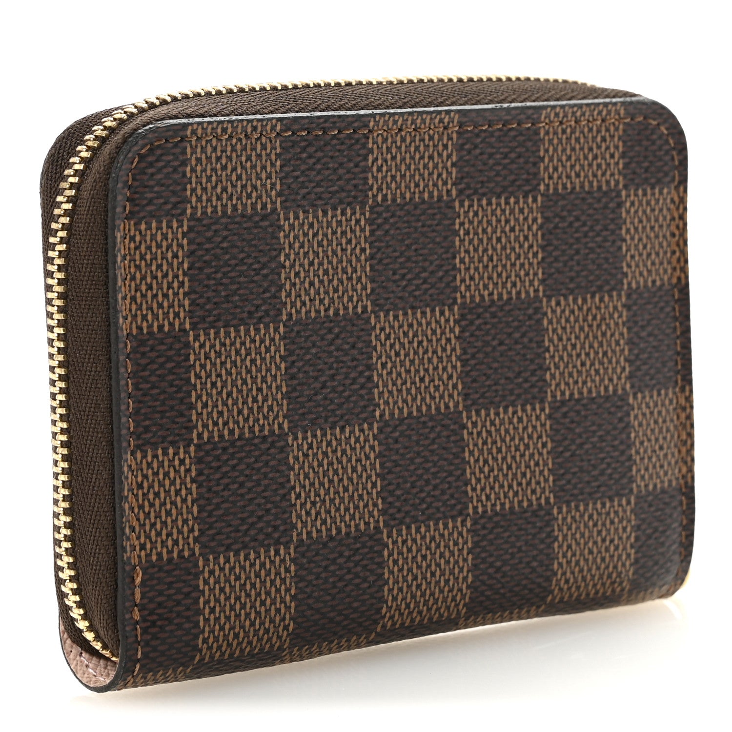 Louis Vuitton Damier Ebene Zippy Coin Purse Rose Ballerine 3 of 7