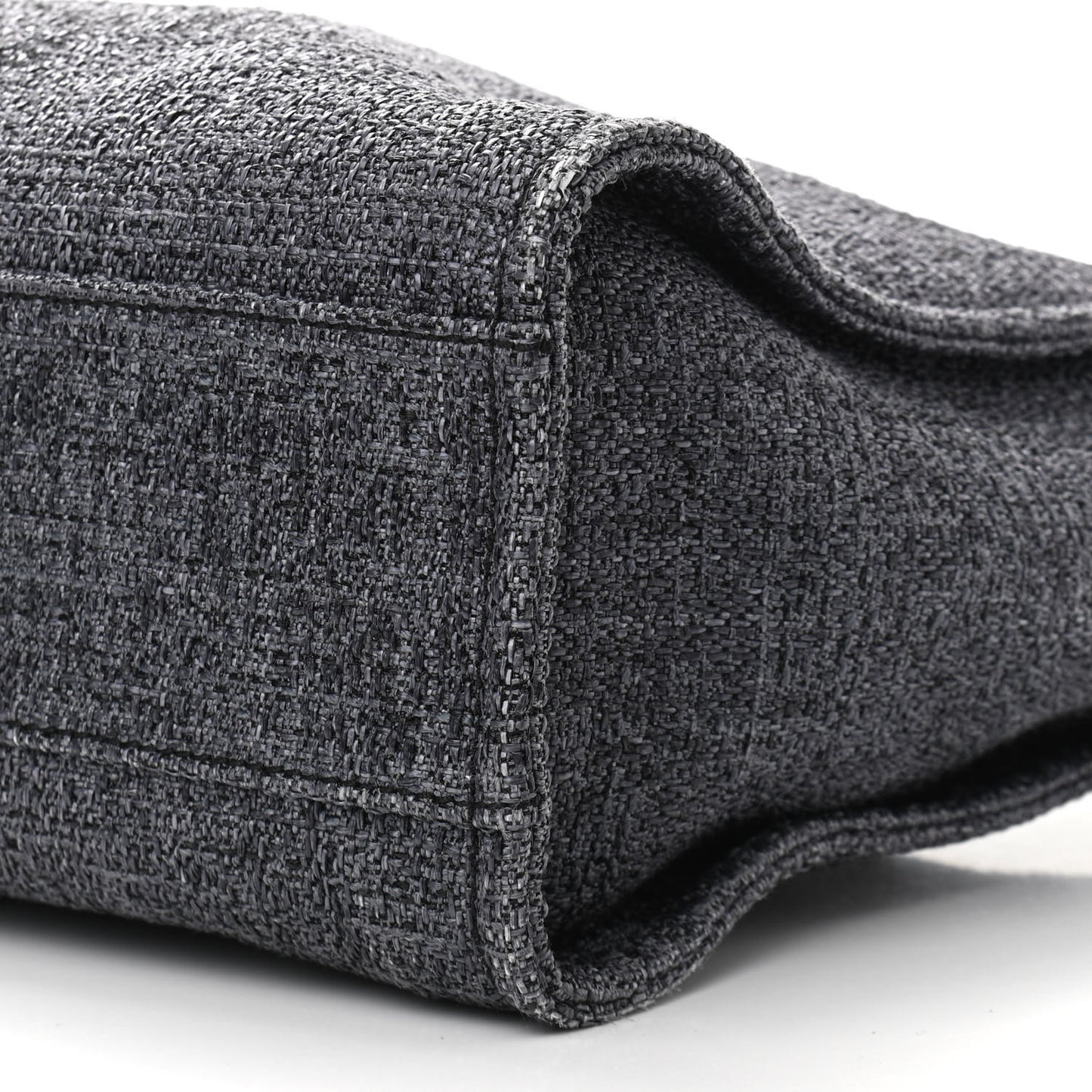 Lurex Boucle Small Deauville Tote Black