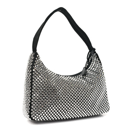 Prada Satin Crystal Mini Re-Edition 2000 Bag Cristal 3 of 9