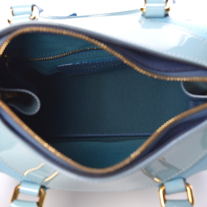 Burberry Grained Calfskin Little Bee Bowling Bag Blue 5 of 9