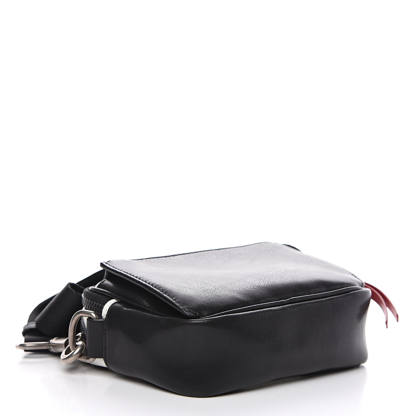 Calfskin MC3 Crossbody Bag Black White