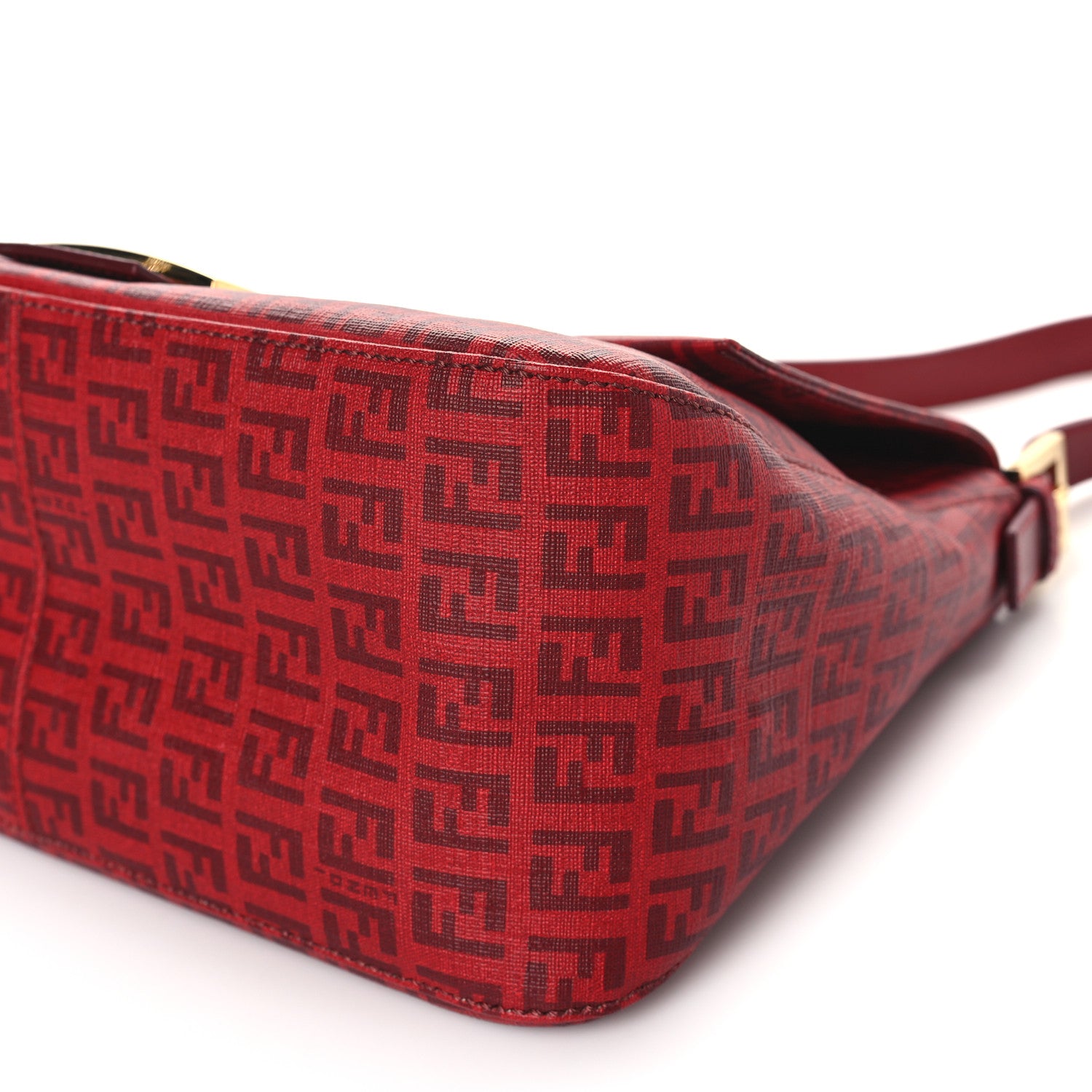 Fendi Zucchino Spalmati Vitello Mama Baguette Bordeaux Rubino 10 of 10