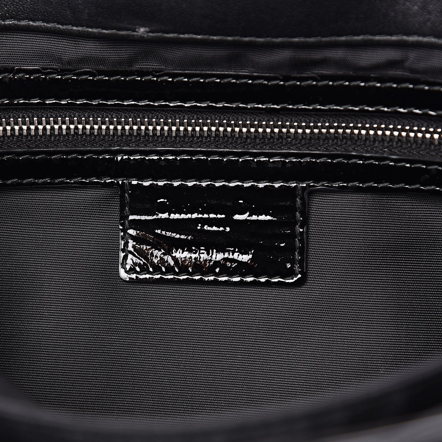 Patent Cannage Large New Lock Flap Bag Black