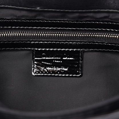 Christian Dior Patent Cannage Large New Lock Flap Bag Black 6 of 15