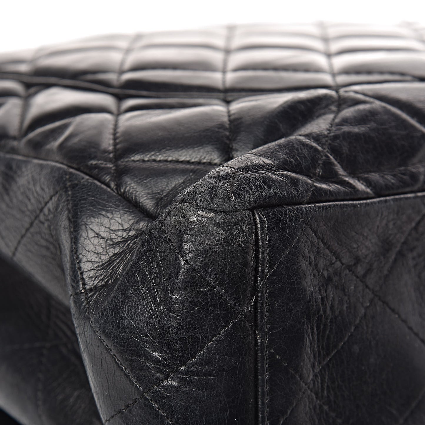 Lambskin Quilted Maxi Single Flap Black