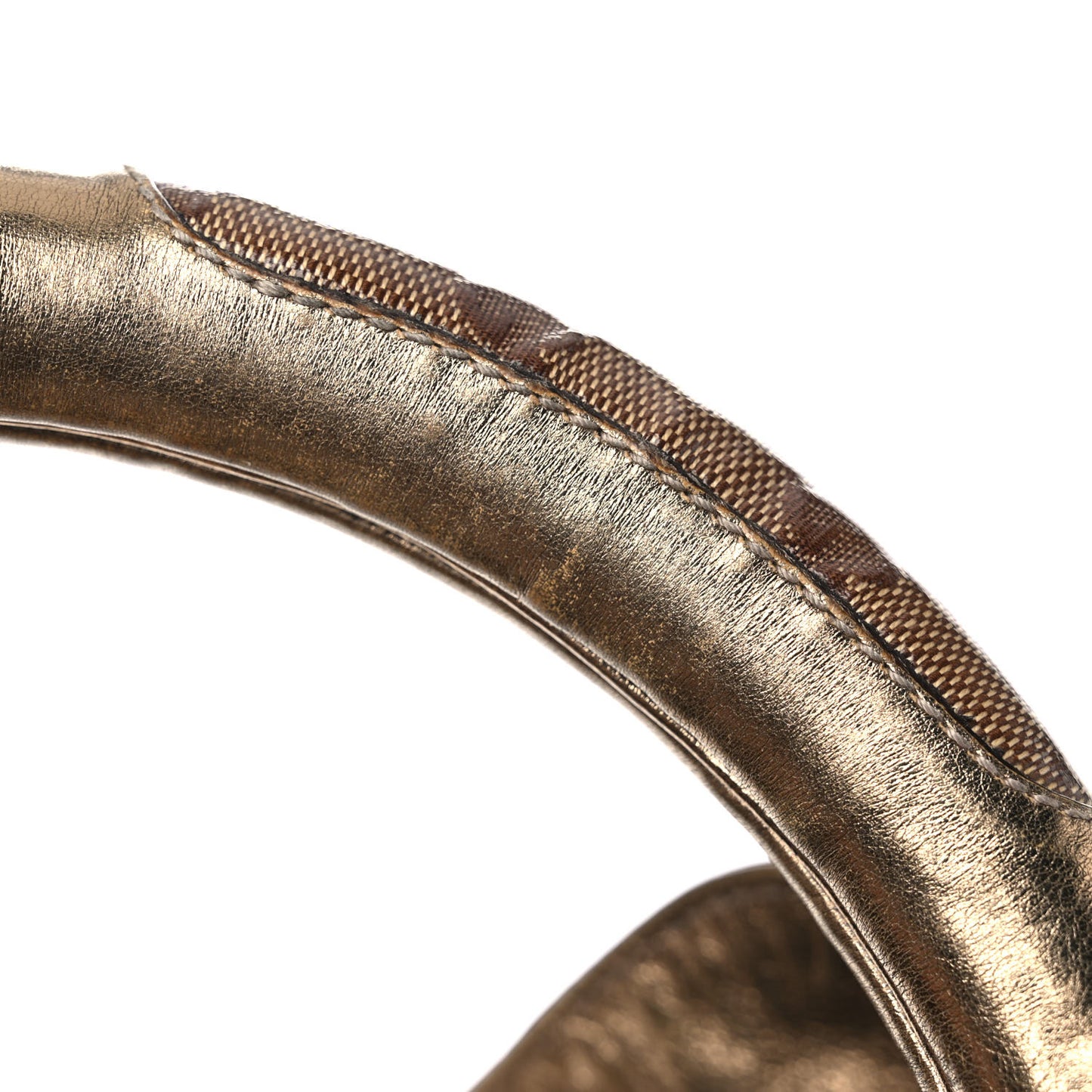 Crystal Monogram Medium Indy Top Handle Bag Gold