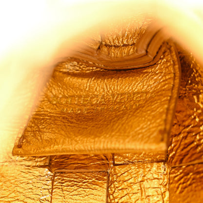 Bottega Veneta Mirror Laminated Nappa Intrecciato Mini Sardine Bag Gold 6 of 9