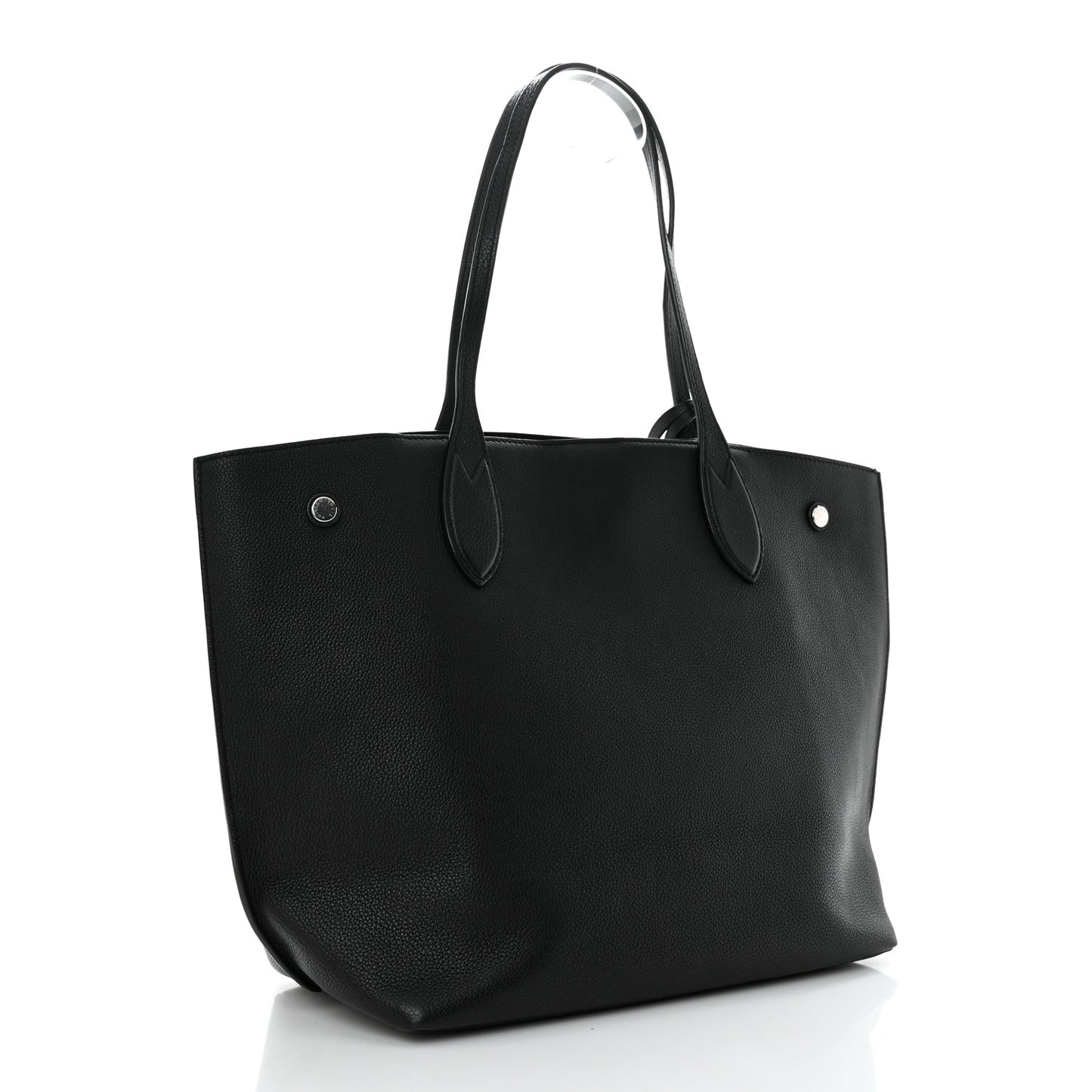 Calfskin Lockme Go Tote Black