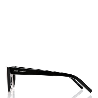Saint Laurent Acetate Mica Cat Eye Sunglasses SL 276 Black 3 of 9