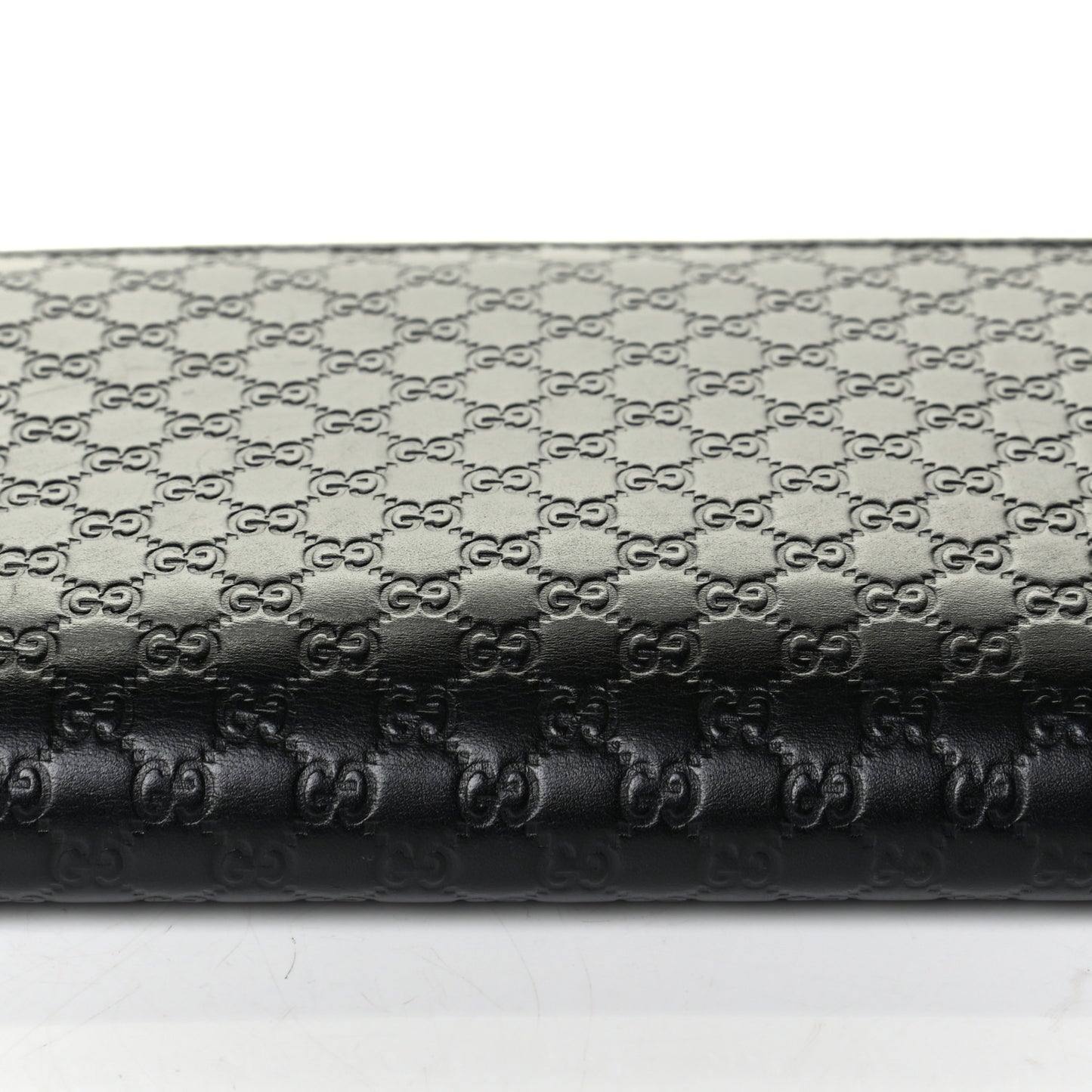 Microguccissima Crossbody Wallet Black