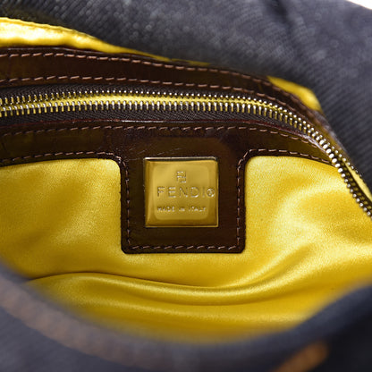 Fendi Denim Beaded Mama Baguette Blue 6 of 9