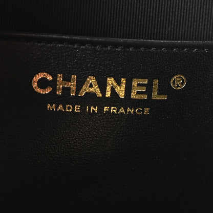 Chanel Lambskin Quilted Large CC In Love Heart Bag Black 6 of 9