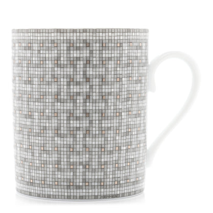 Hermes Porcelain Mosaique au 24 Mug Platinum 1 of 8
