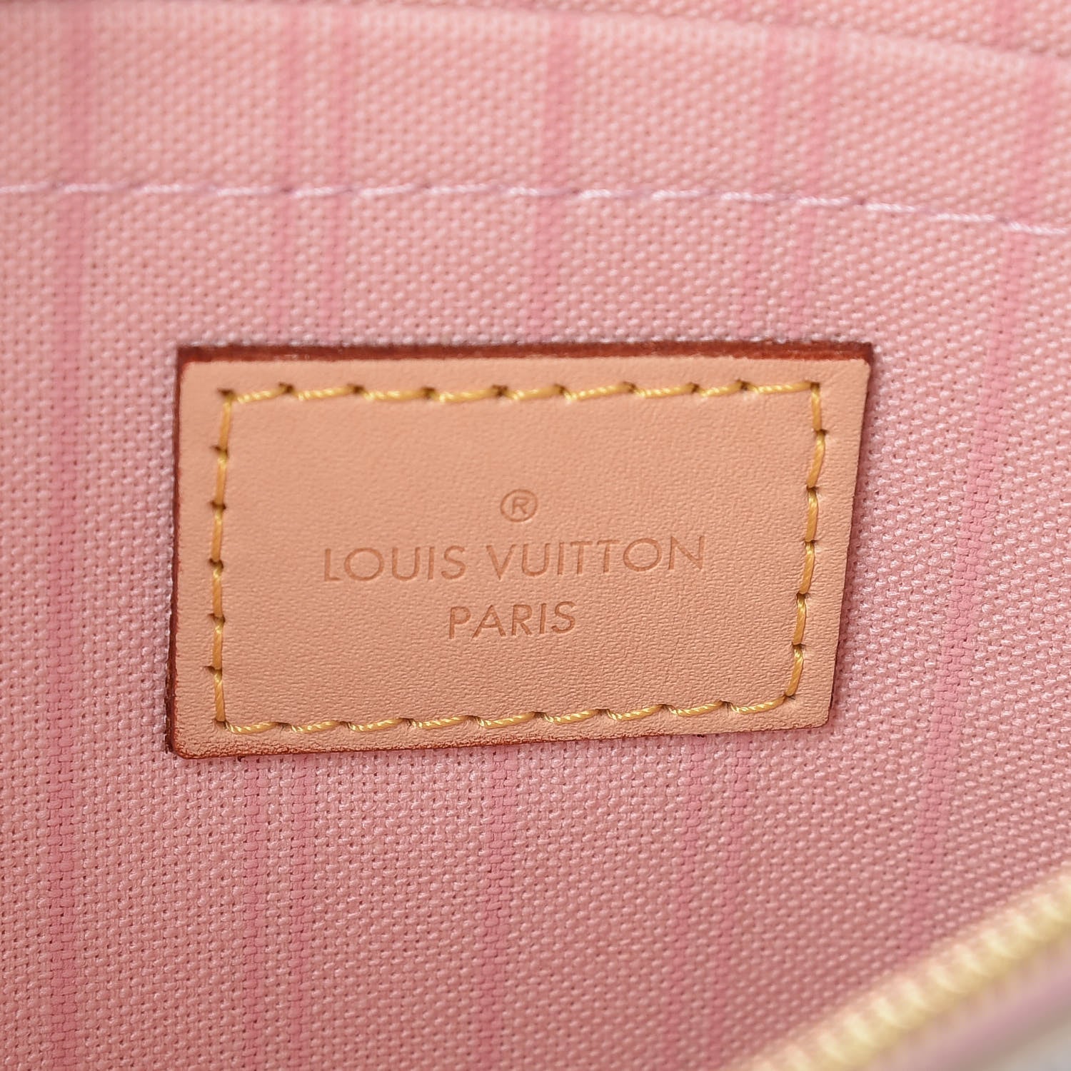 Louis Vuitton Damier Azur Neverfull MM GM Pochette Rose Ballerine 6 of 8