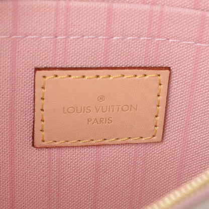 Louis Vuitton Damier Azur Neverfull MM GM Pochette Rose Ballerine 6 of 8