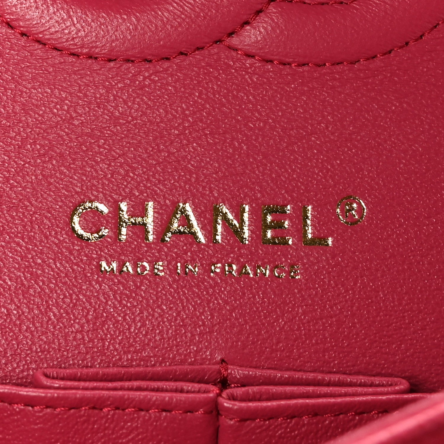 Chanel Caviar Quilted Medium Double Flap Dark Pink 6 of 10