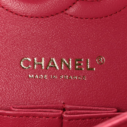 Chanel Caviar Quilted Medium Double Flap Dark Pink 6 of 10