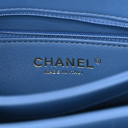Chanel Lambskin Quilted Small Trendy CC Flap Dual Handle Bag Blue 6 of 10